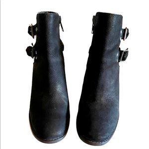 Steve Madden “Tender” Braided Buckle Ankle Bootie 4” Block Heel 9.5M